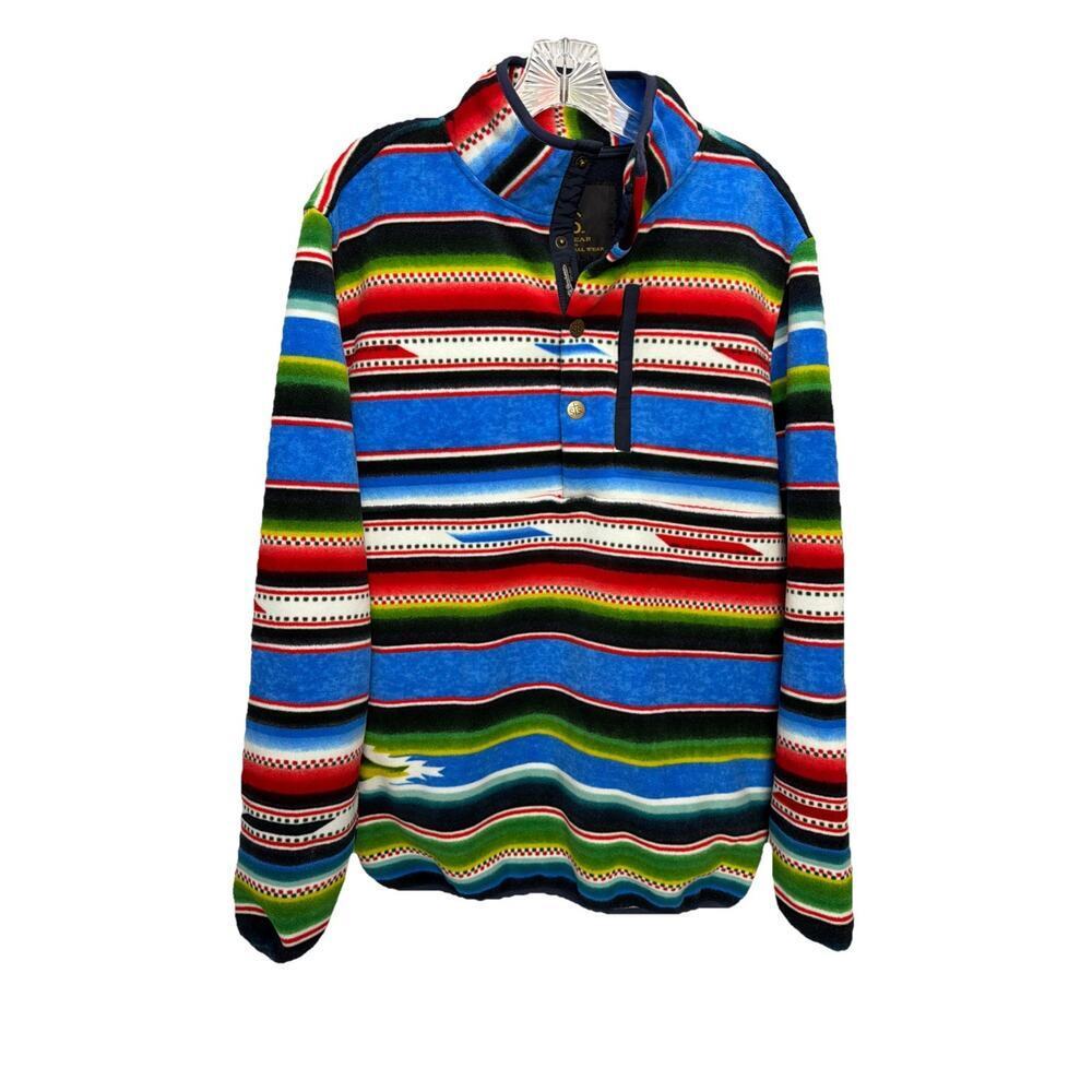 STS Ranchwear Fleece Pullover By Carroll Original Wear Sz L Southwest Western
